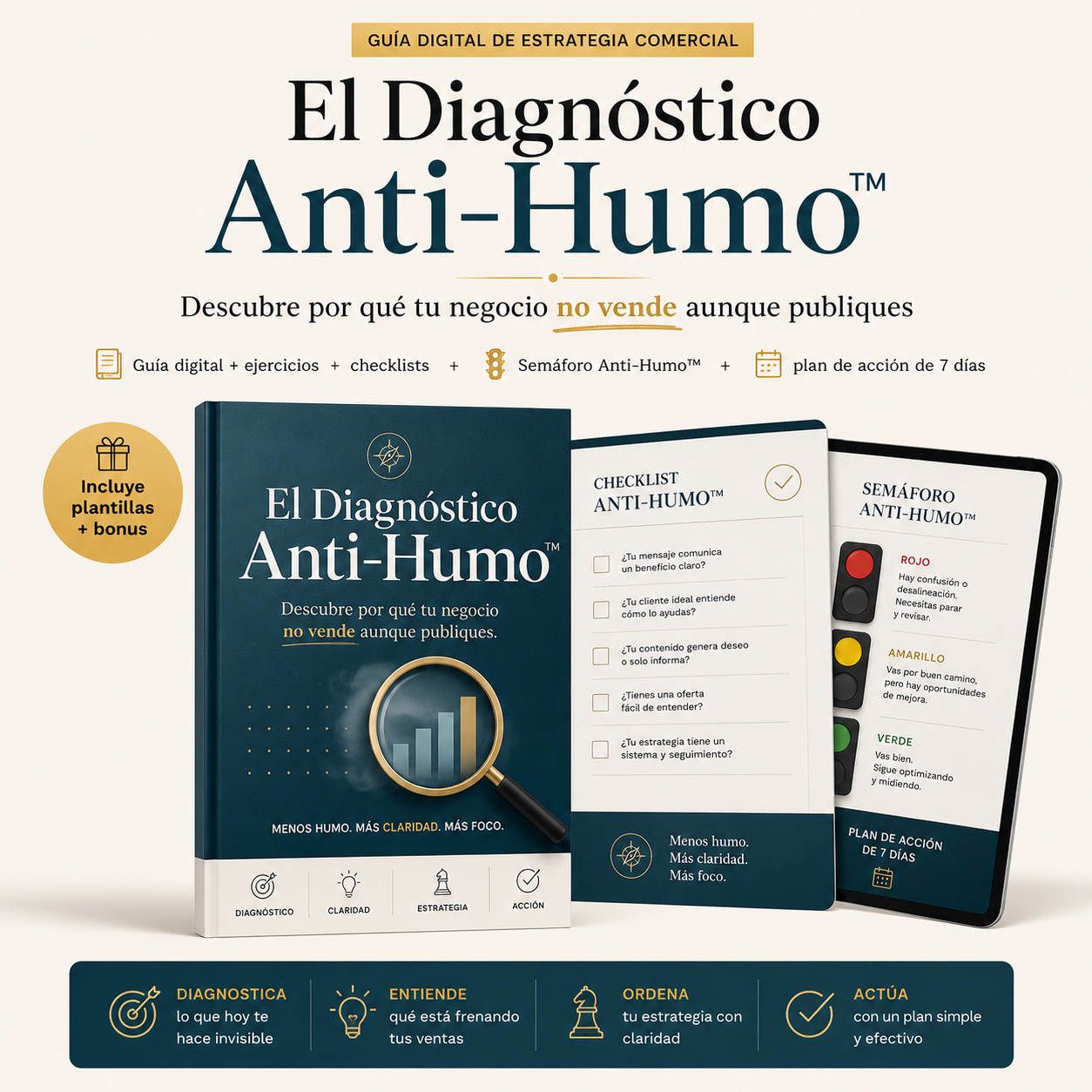 El Diagnóstico Anti-Humo™: guía para emprendedores que publican pero no venden
